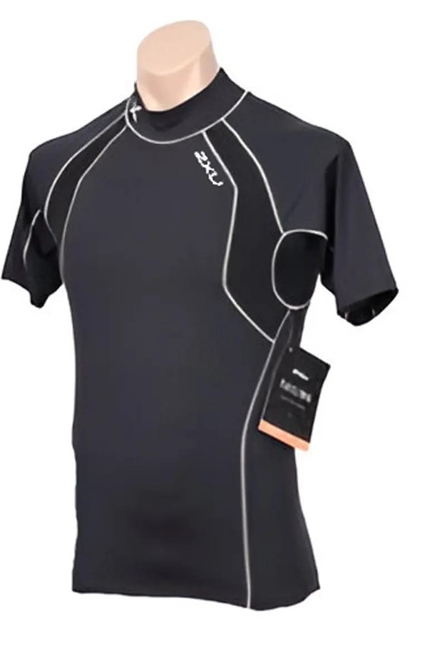 2 x 2XU Men's Short Sleeve High Performance Power Top, Size M, Black.  Buye