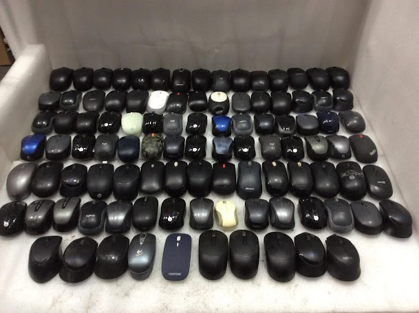 HP/Logitech/Microsoft Mixed Brand and Model Wireless Mice (Lot of 100)