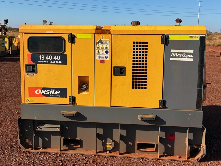 2020 Atlas Copco QAS60 Generator - Diesel - 60kva - Newman