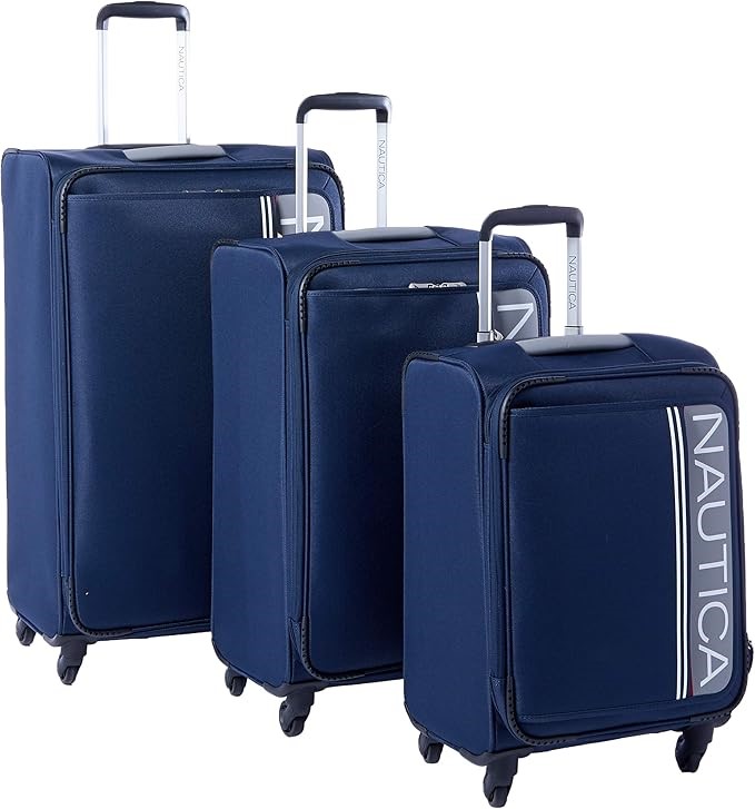 NAUTICA Fairwater Expandable Luggages, 3 Piece Set, Large: 91cm, Medium: 79
