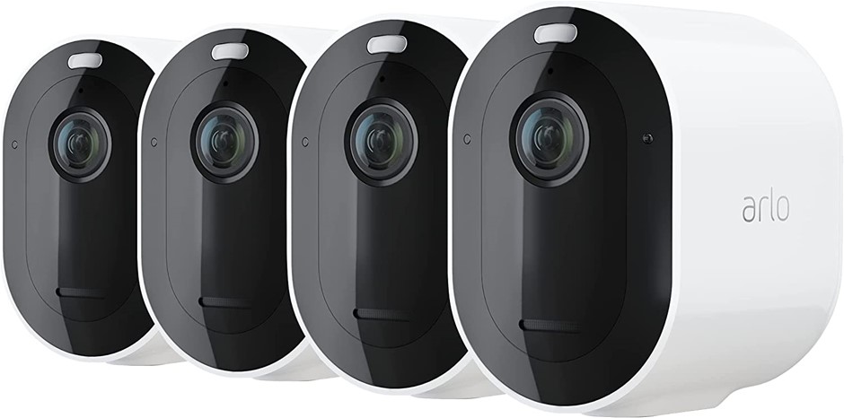 ARLO 4 Wire-Free Spotlight Camera – 4 Camera Pack - 2K Video with HDR | Ind