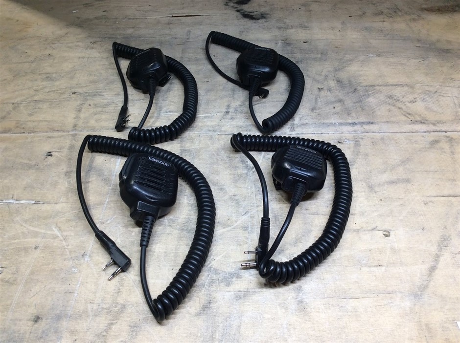 Kenwood Two-Pin Remote Speaker Microphone (Lot of 4)