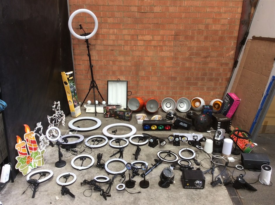 Mixed Assorted Ring Lights + Studio Lights + LED Decorative Lighting