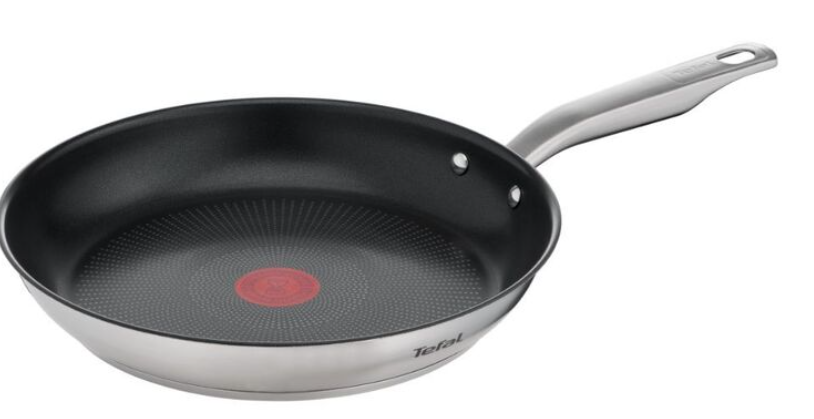 TEFAL Virtuoso Induction Stainless Steel Frypan, 28cm. NB: Dirty From Stora