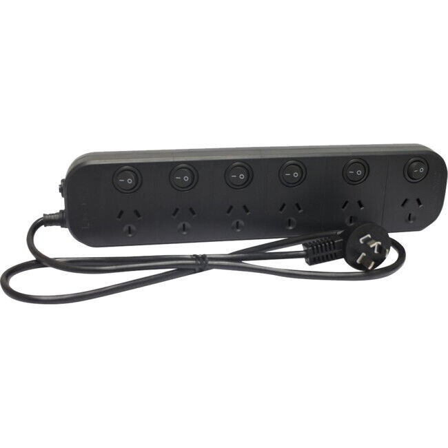 JACKSON 6 Outlet Switched Powerboard Surge Protected, PT1816.