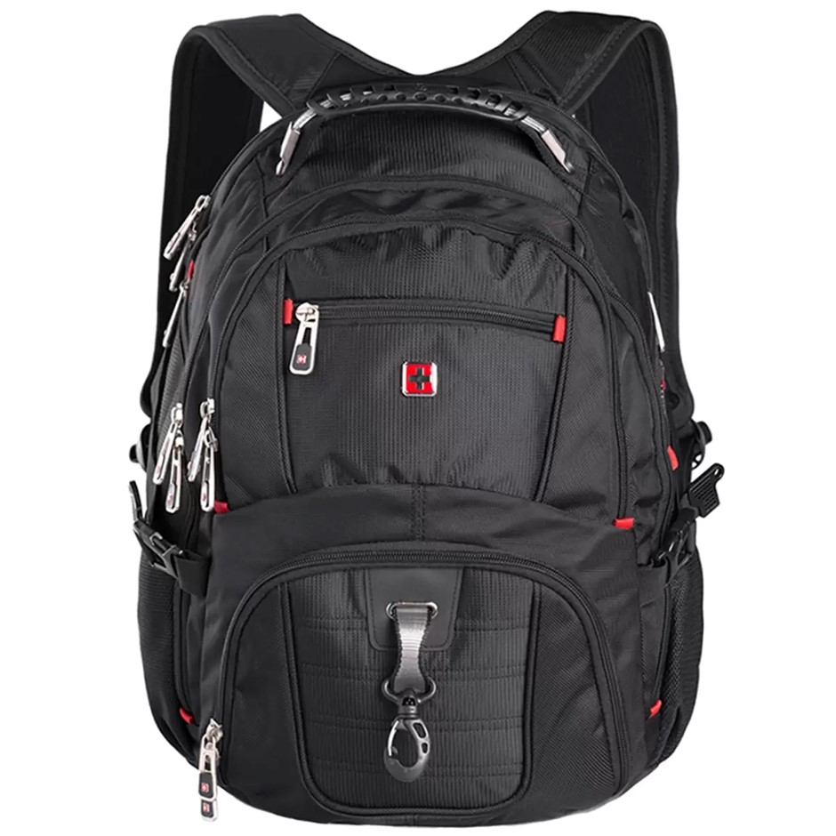 SWISSWIN Laptop Backpack, 33cm x 23cm x 45cm, Black, SW8112. RRP: $158. Bu
