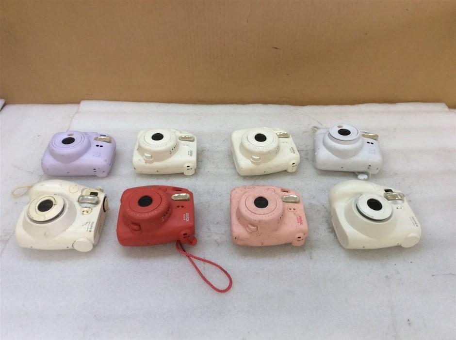 Fujifilm Instax Mix Model Instant Cameras (Lot of 8)