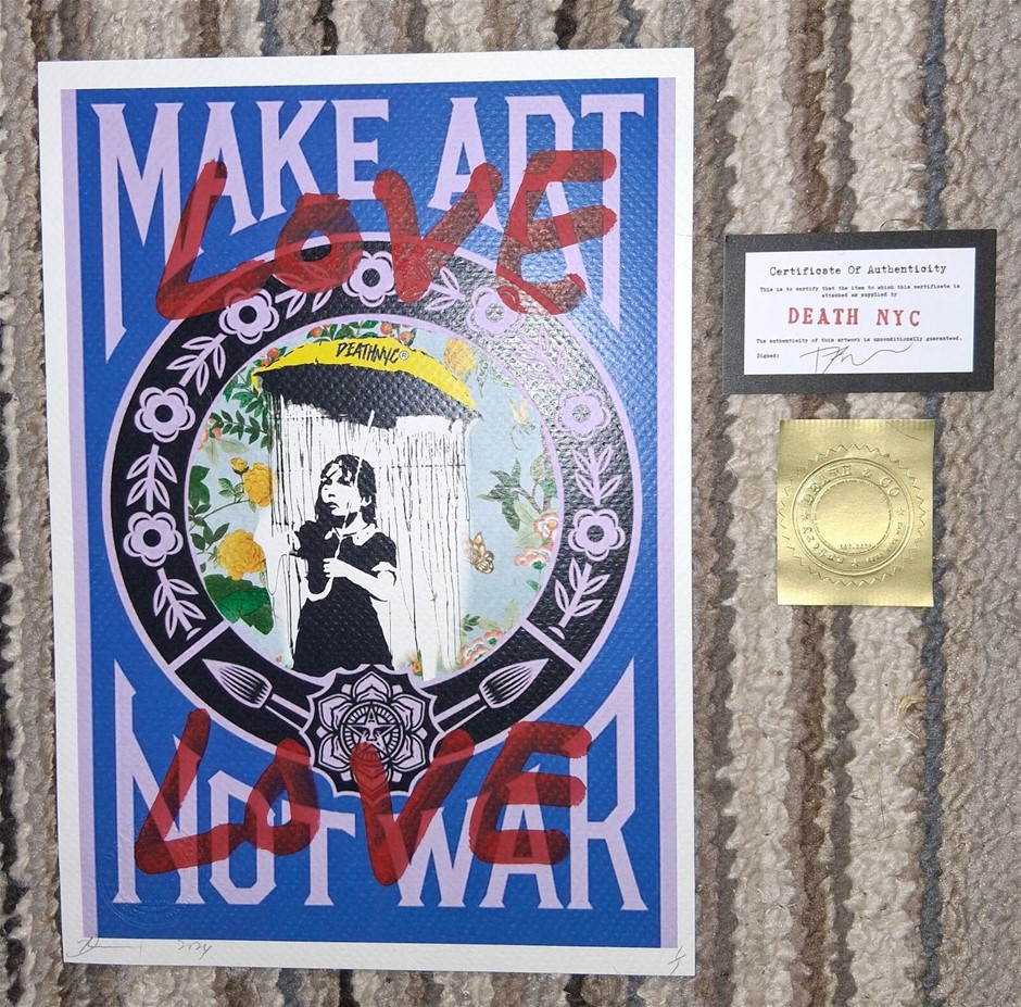Death NYC Ltd Ed. Signed Graffiti Pop Art Print