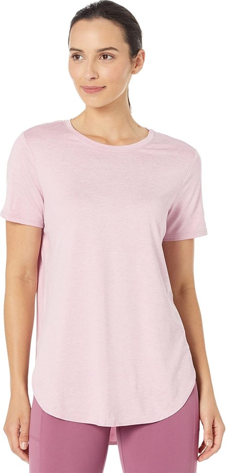 SKECHERS Women's Go Dri Swift Tunic Tee, Size XS, Colour: Pink/Lavendar WT