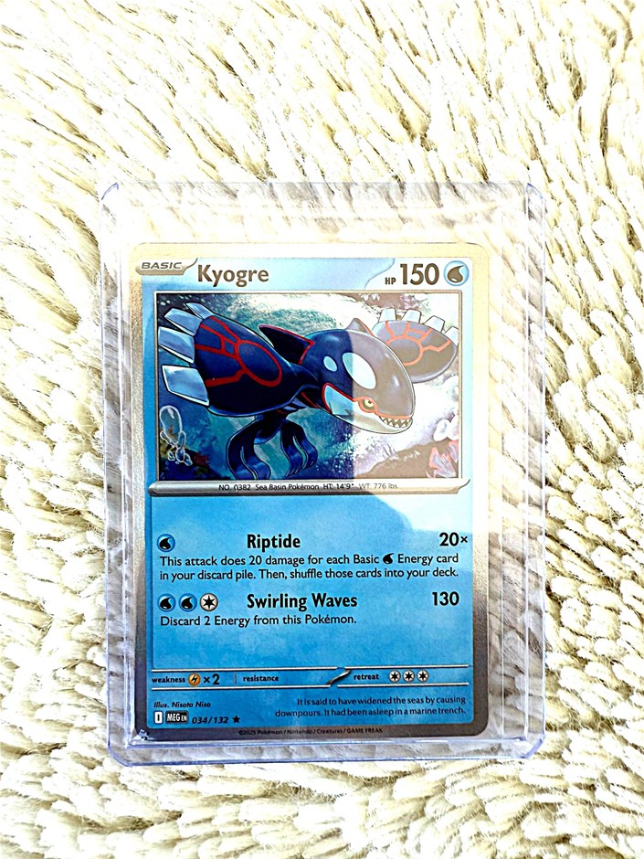 kyogre 034/132 Holo Rare English