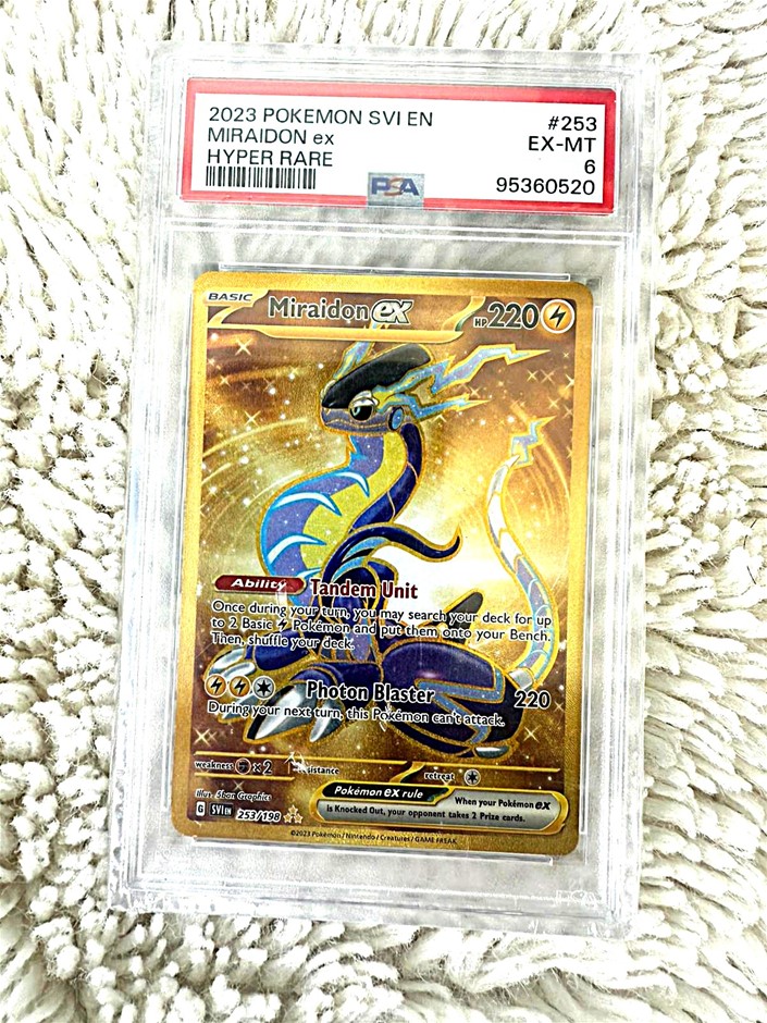 2023 Pokémon Miraidon ex 253/198 Hyper Rare PSA 6
