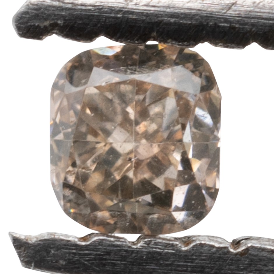 0.07ct Natural Untreated Champagne Pink Diamond