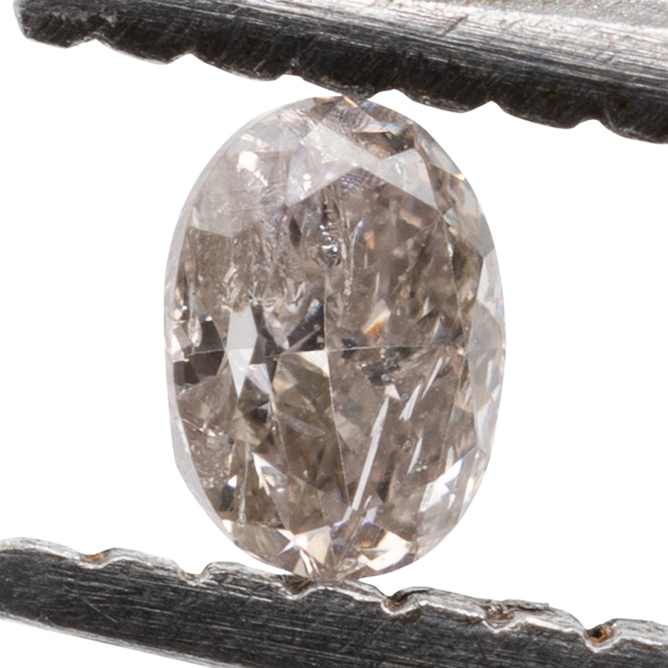 0.08ct Natural Untreated Champagne Pink Diamond
