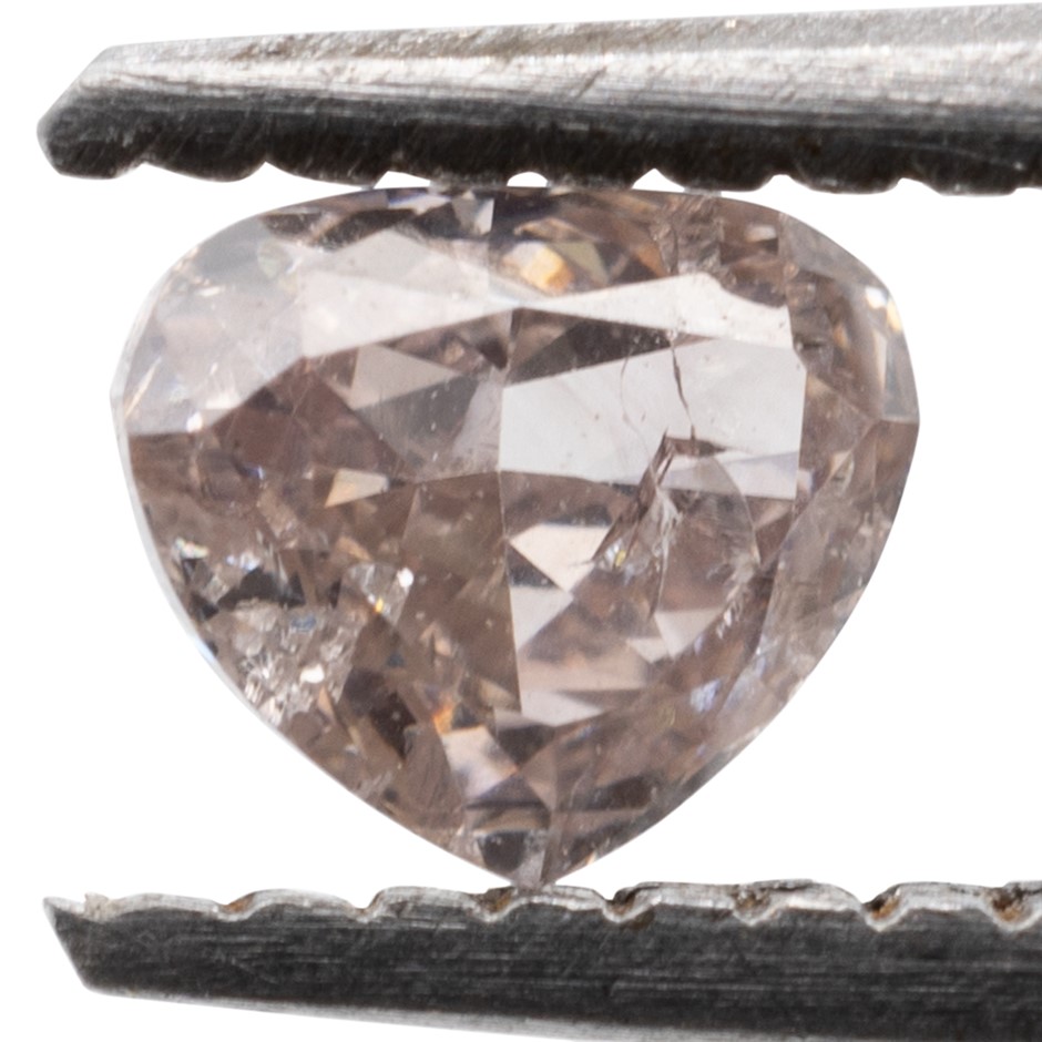 0.19ct Natural Untreated Champagne Pink Diamond