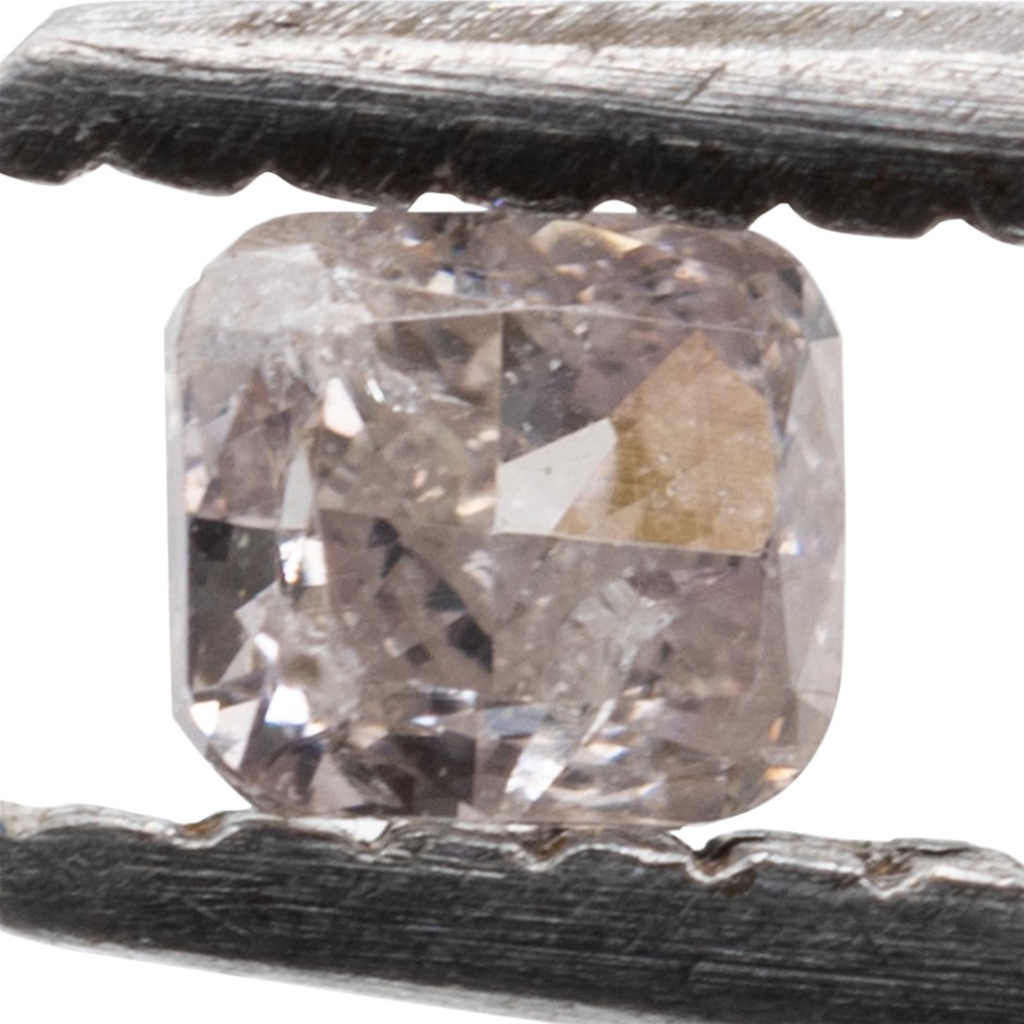 0.09ct Natural Untreated Champagne Pink Diamond