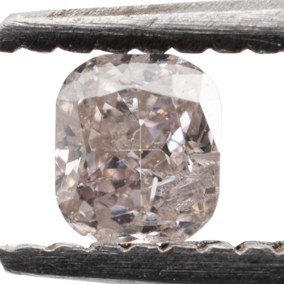 0.12ct Natural Untreated Champagne Pink Diamond