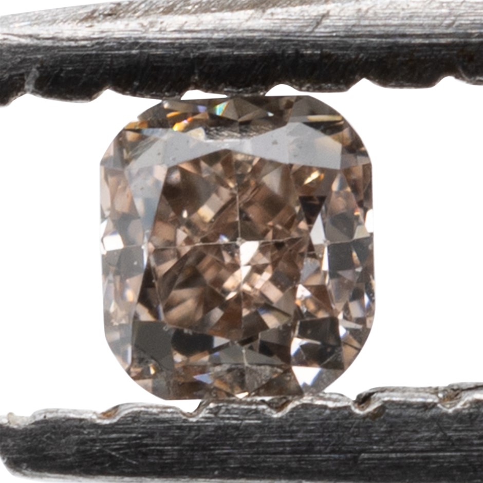 0.05ct Natural Untreated Champagne Pink Diamond