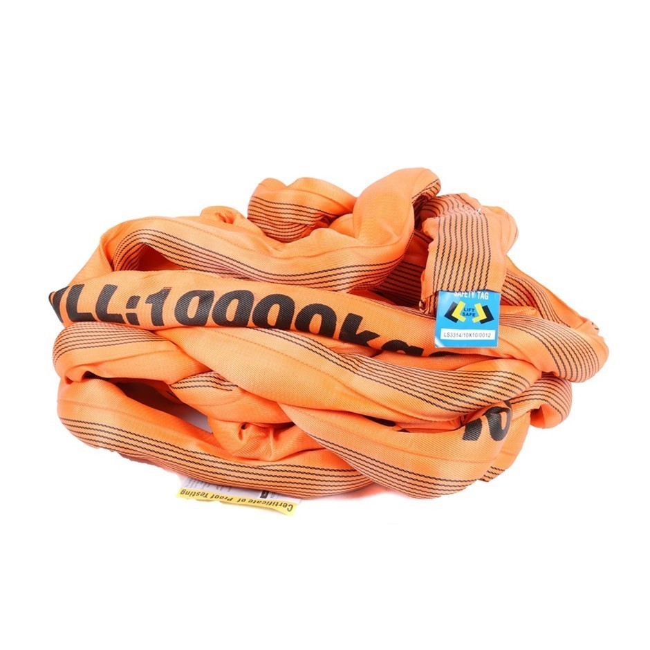 Round Lifting Sling, WLL 10,000kg x 10M (With Test Cert).