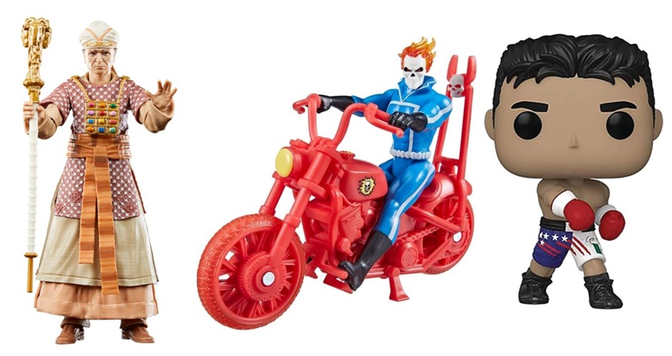 BUNDLE of 3 items: Marvel Legends Series Retro 375 Collection Ghost Rider A
