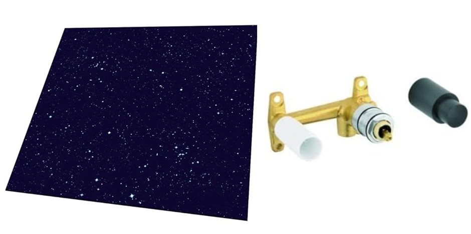 BUNDLE of 2 items: ULTIMATE GUARD Battle-Tiles 1 Feet Deep Space (30 x 30 c
