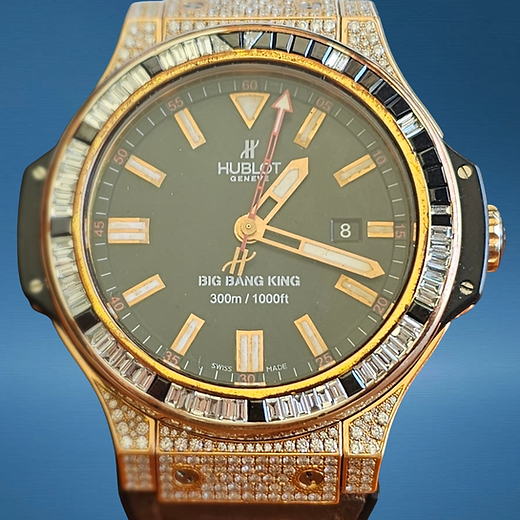 Hublot Big Bang King 48mm 322.PX.100 18K Rose Gold Custom Diamond BxO