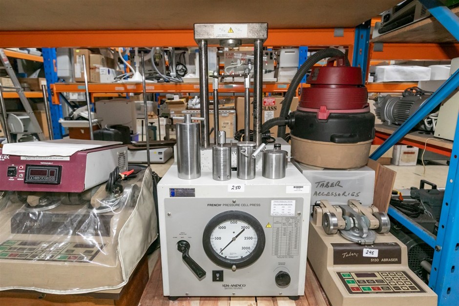 French Pressure Cell press with single control pressure selection