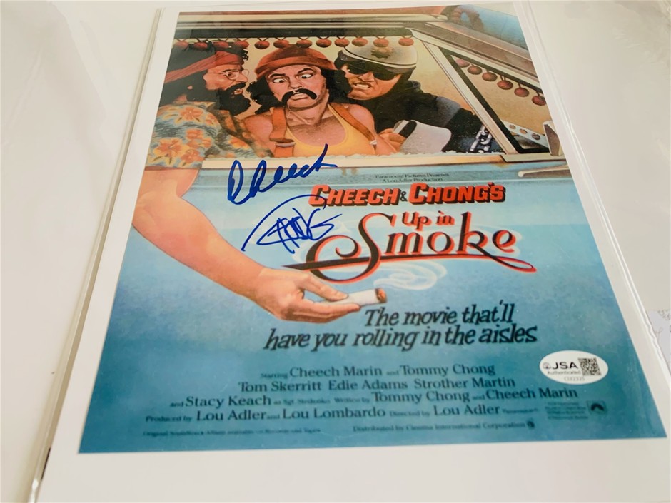Cheech Marin & Tommy Chong Signed "Cheech & Chong's Up in Smoke"