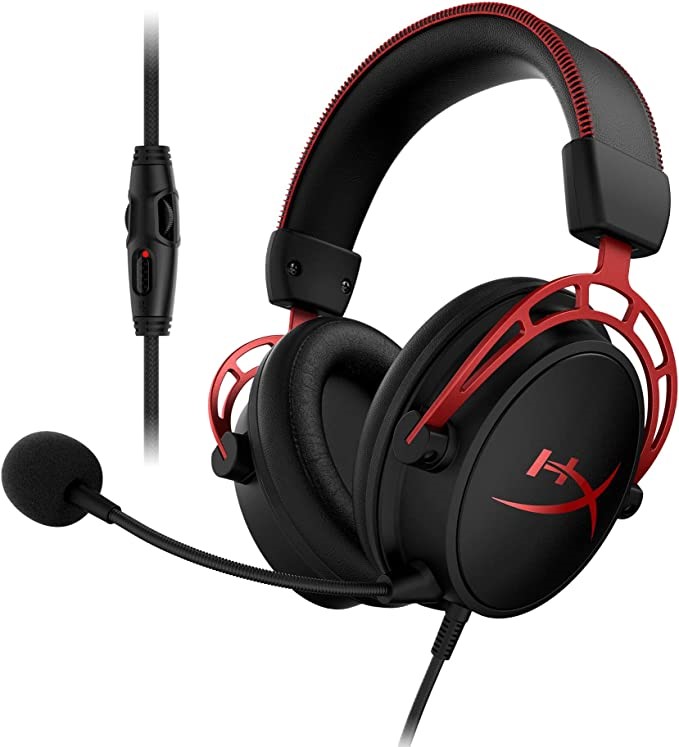 HYPER X Cloud Alpha Gaming Headset, Detachable Microphone, Works on PC, PS4