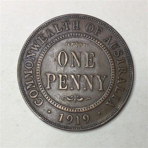 1919 Australia KGV Penny