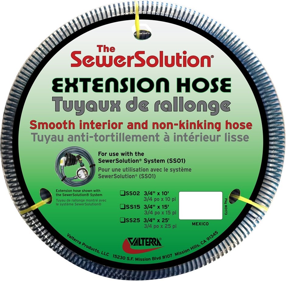 VALTERRA SS25 25' SewerSolution Extension Hose.