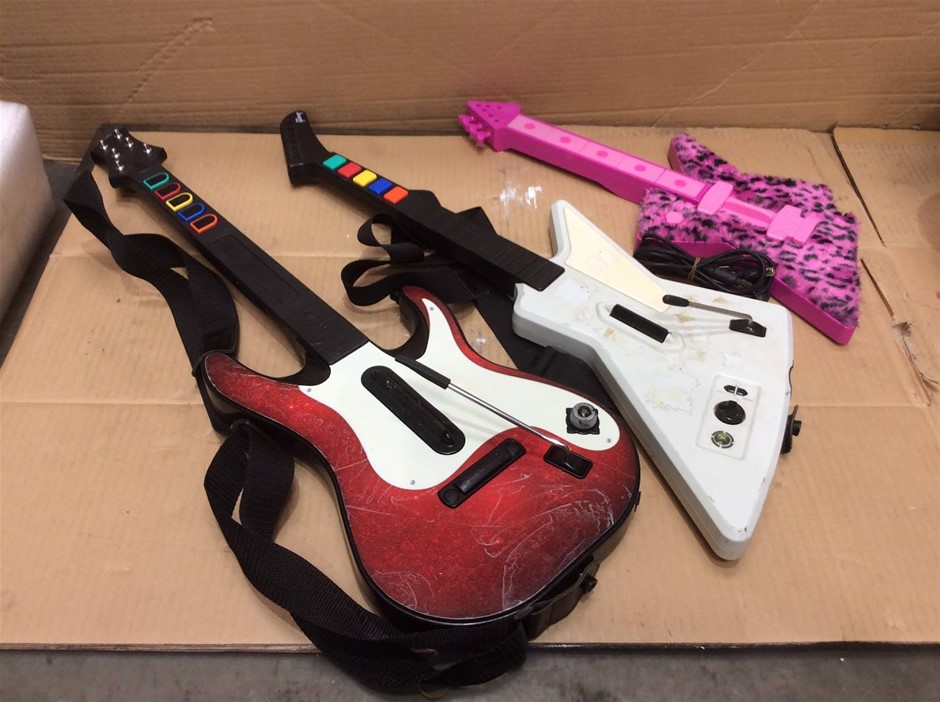 Activision Guitar Hero And RedOctane X-Plorer Guitar Controllers (Lot of 3)