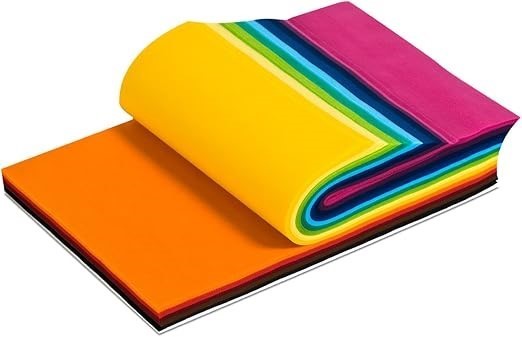 Smart-Fab Fabric Weatherproof Cut Sheet, 9 x 12 Inches, Assorted Color, Pac