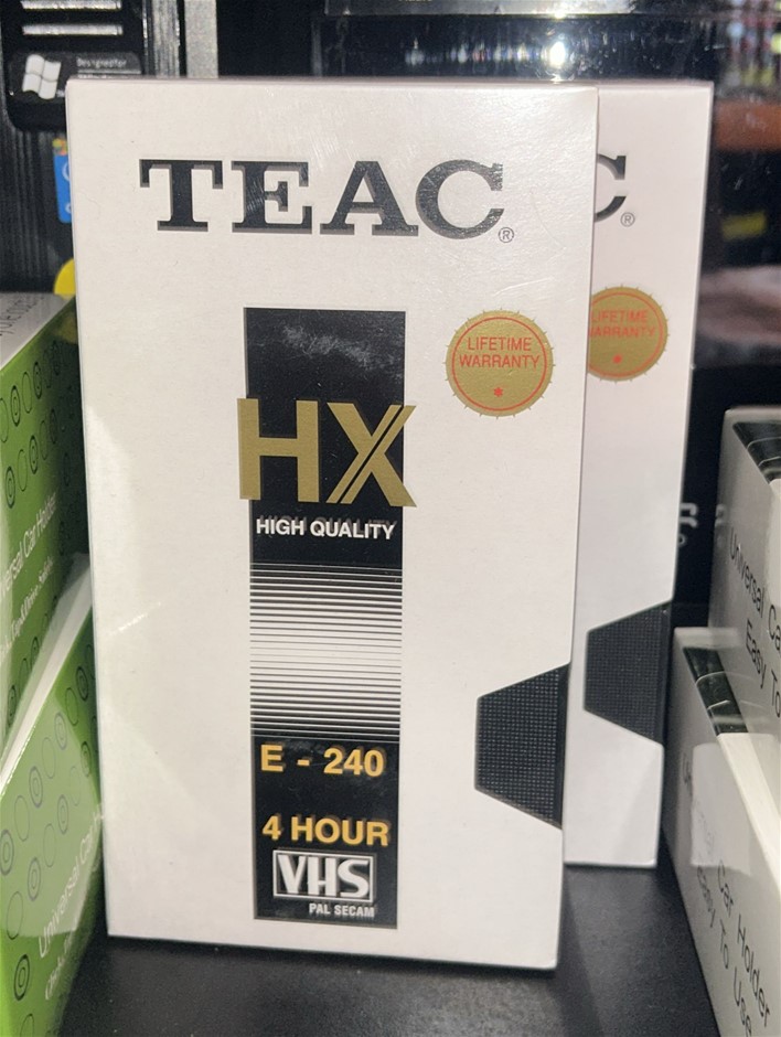2x Teac HX E-240 VHS Video Tapes
