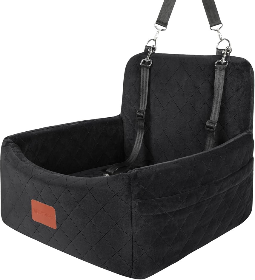 WOOAIDAGG Dog Car Seat for Small Dogs Under 25 lbs, Washable Pet Travel Bed