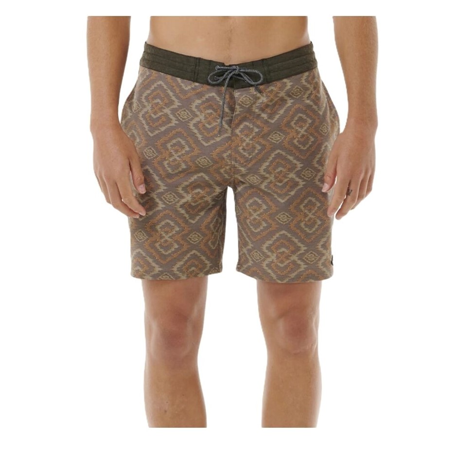 RIP CURL Men's Distorted Gem Layday Boardshorts, Size 36, Gold. RRP: 80. B