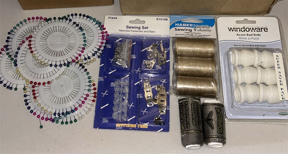 4x Sewing Products, 1x Acorn Rod Ends