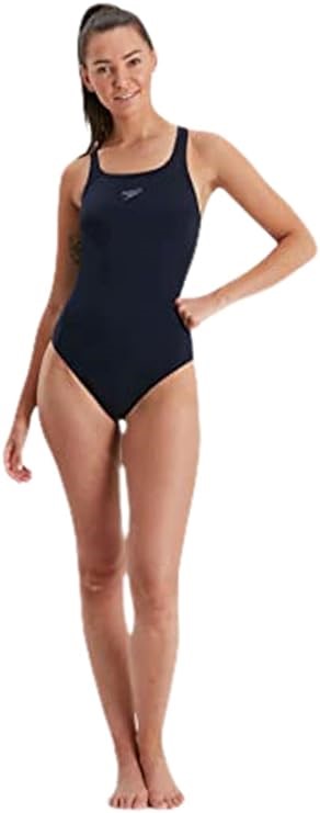 SPEEDO Women's Eco Endurance Medalist Swimsuit, Size: 12 - True Navy.  Buye