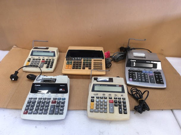 Canon MP121-DH&MP20DHIII&Canola Printing Calculator (Lot of 5)