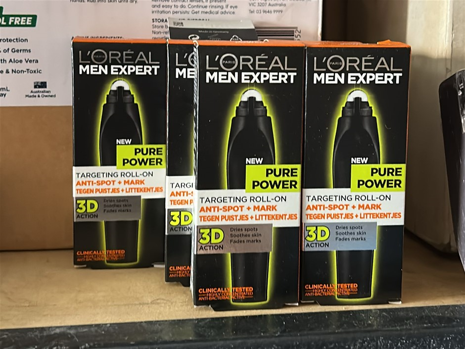 5x L`OREAL Men`s Targeting Roll-On