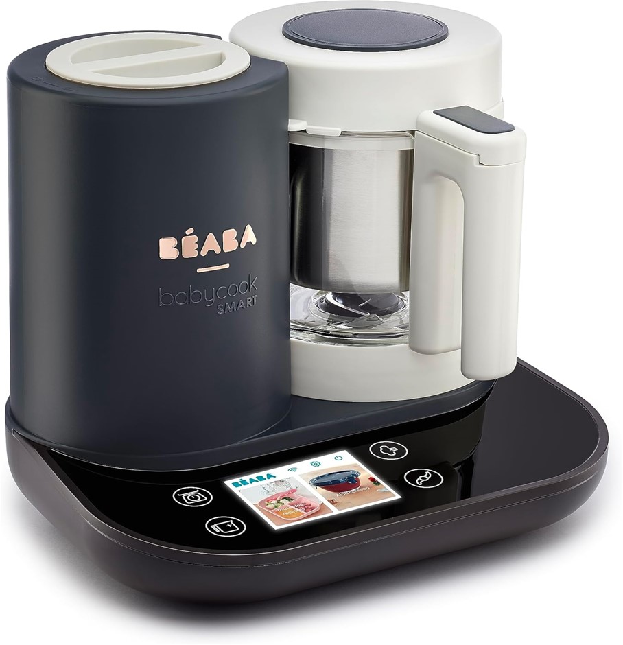 BEABA Babycook Smart Robot Cooker, Charcoal Grey.