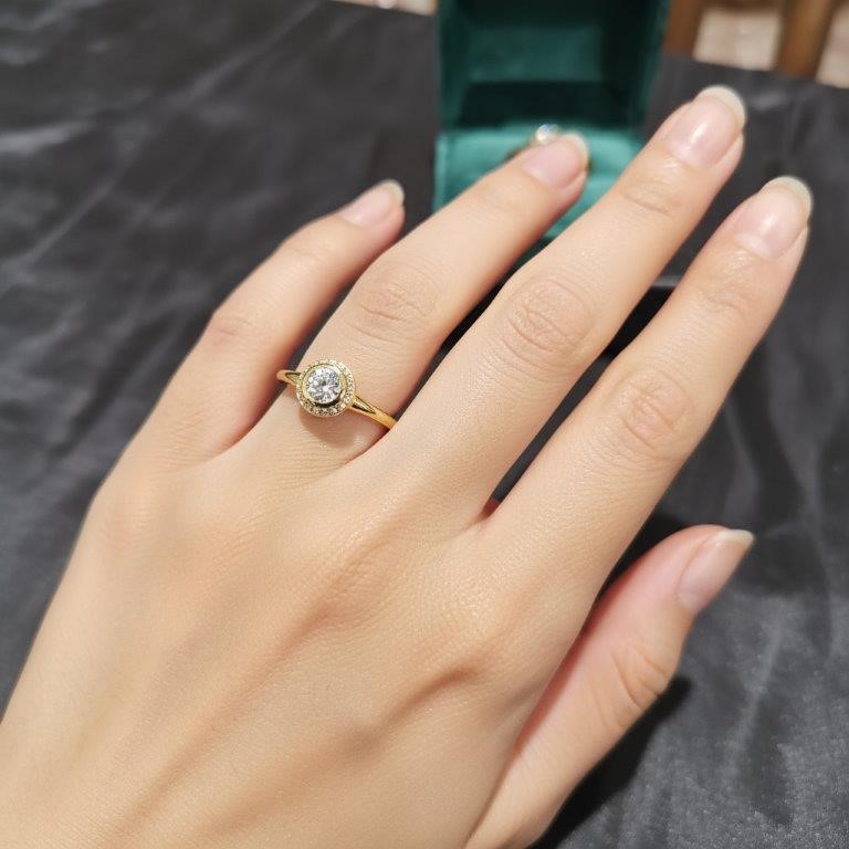 18K/Italy Gold Filled Ring -(Stamped 18K/Italy)-Warranty Quality