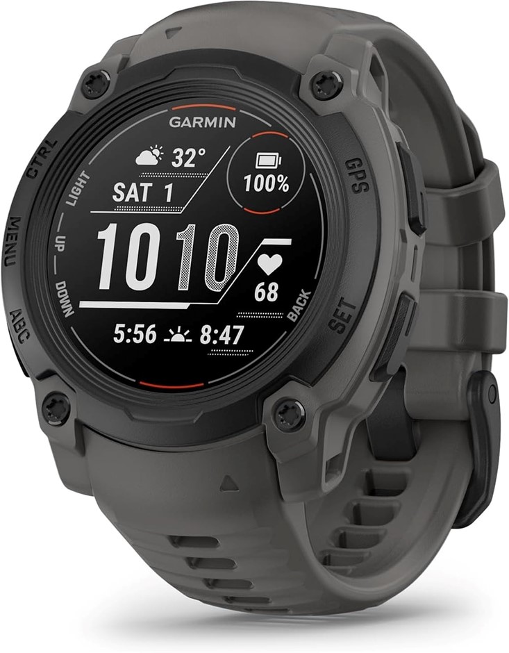 Garmin Instinct E, 40 mm, Black Bezel with Charcoal Band. NB: Missing Charg