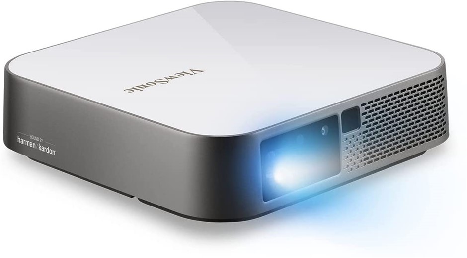 VIEWSONIC M2e Full HD Smart Instant LED Portable Projector  with Harman Kar