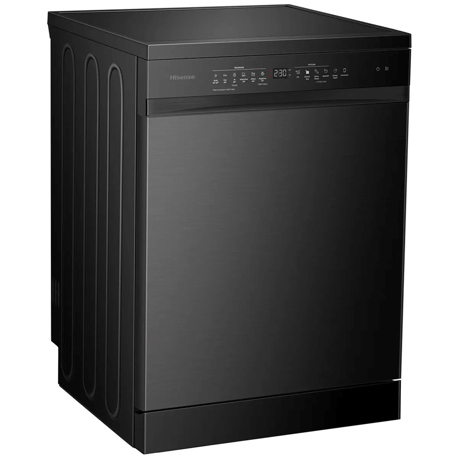 HISENSE 16 Place Setting Dishwasher, Black, Model HSAP16FB. NB: minor use,