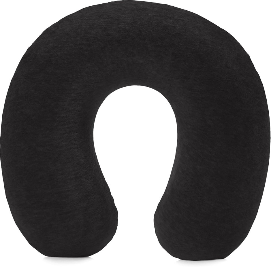 Amazon Basics Memory Foam Semicircular Neck Travel Pillow - Black