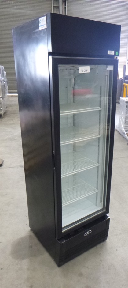 Sanden Intercool Mobile Upright Single Glass Door Display Refrigerator