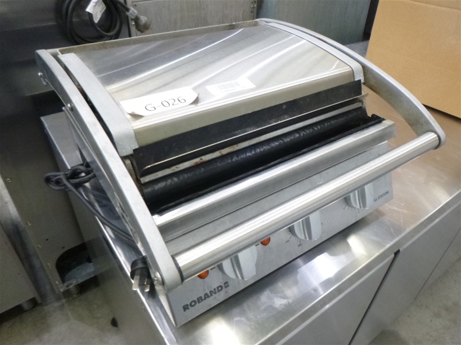 Roband GSA610S Stainless Steel Finish Benchtop Commercial Sandwich Press