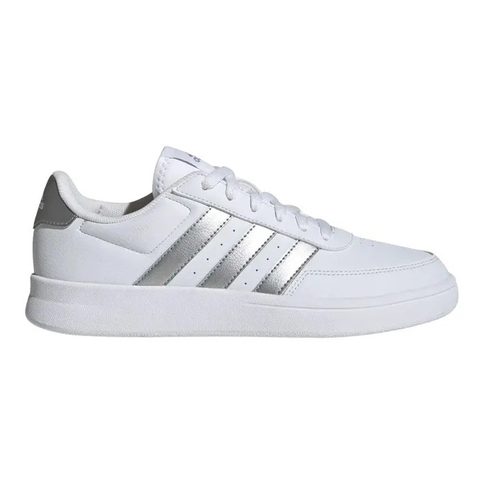 ADIDAS Women's Breaknet 2.0 Shoes, Size US6, White/Silver, ID0471. NB: dirt