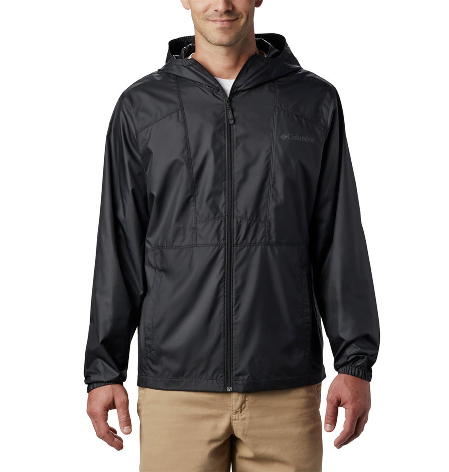 COLUMBIA Men's Flashback Windbreaker, Size XL, Black (011), KM3972. Buyers