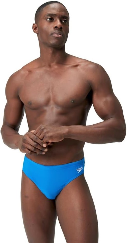 SPEEDO Men's Endurance+ 7cm Swim Brief, Size AU12, Bondi Blue, 8-13449A369.